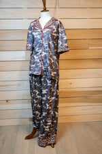 Load image into Gallery viewer, Camo Leopard Trim Lounge Set
