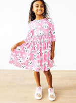 Load image into Gallery viewer, Unicorn Kitty Print Girls Dress
