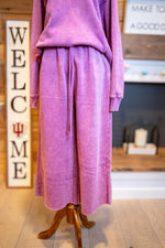 Load image into Gallery viewer, Fuchsia Relaxed Fit Lounge Pants

