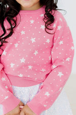 Load image into Gallery viewer, Pink Boutique Star Knit Top
