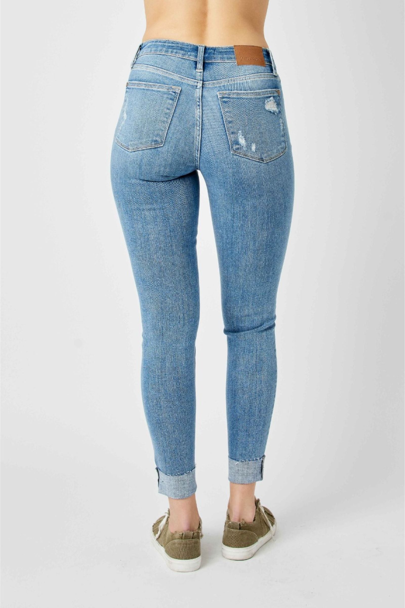 Judy Blue Skinny Mid Rise Distressed