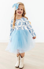 Load image into Gallery viewer, Girls Blue Bunny Tulle Dress
