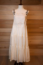 Load image into Gallery viewer, White Overall Style Dress
