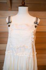 Load image into Gallery viewer, White Overall Style Dress
